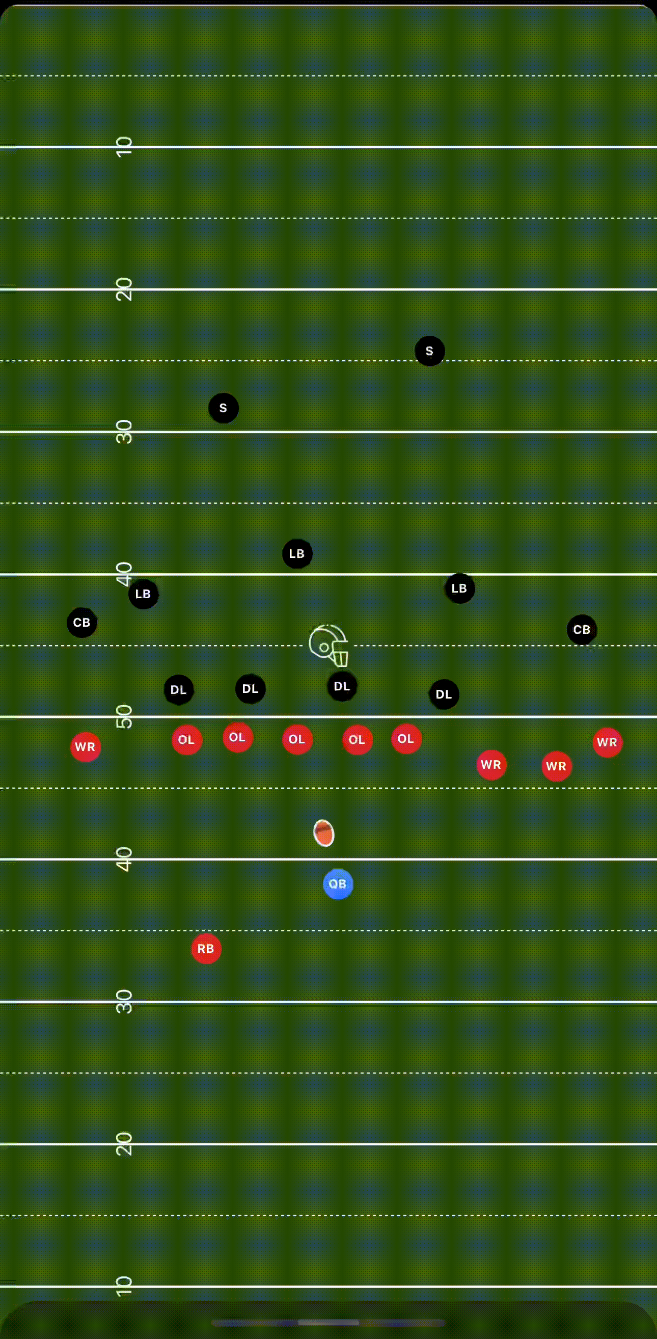 LockerRoom football play animation